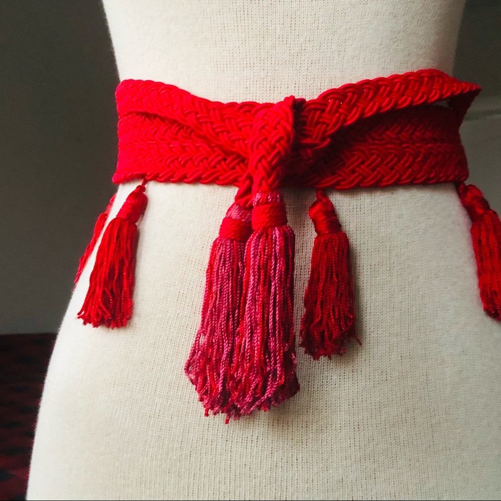 Vintage Tassel Wrap around belt
